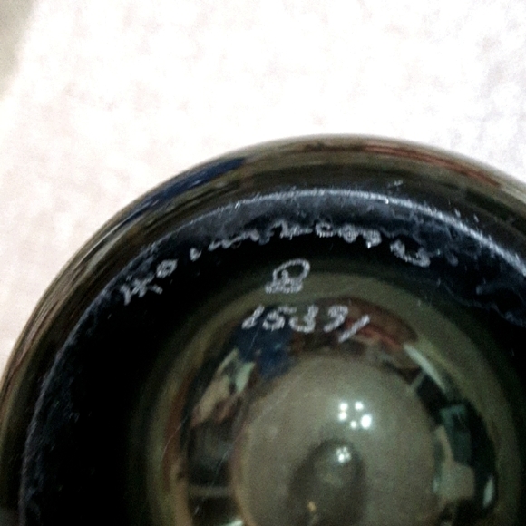 Holmegaard 9" Smoky Gray Vase Signed - Picture 3 of 3